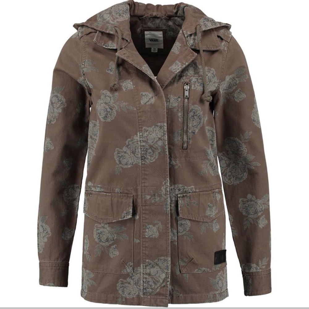 Floral Print Army Jacket